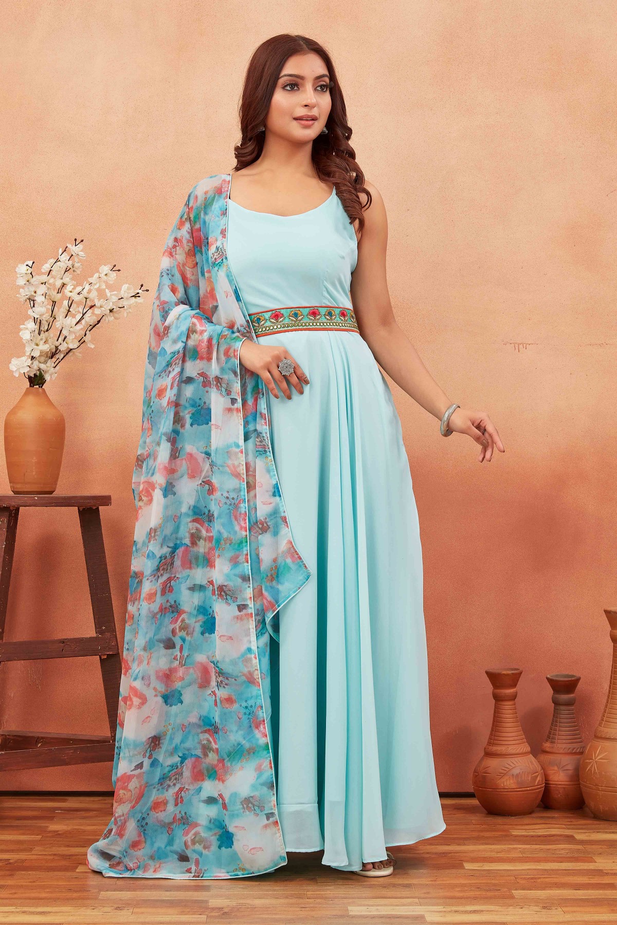 GOWN WITH DUPATTA 