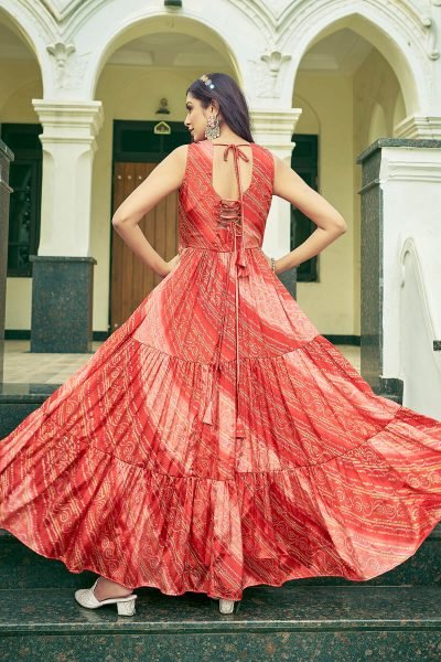 Bandhani Printed Ethnic Dress Ethnic Dresses