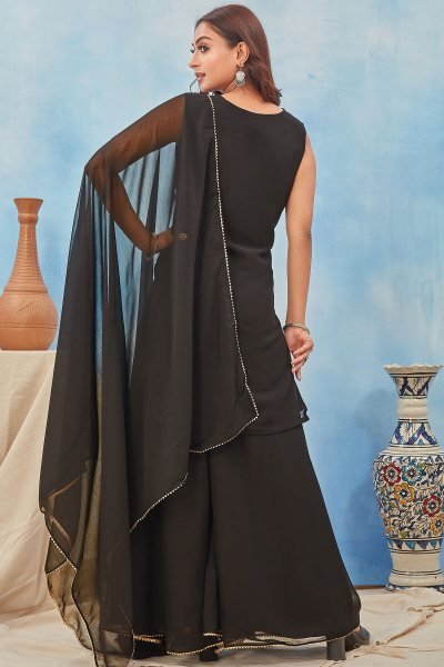Black Sharara Set SHARARA SET