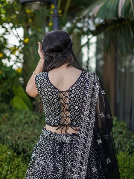 BLACK ETHNIC LEHENGA