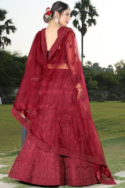 BRIDAL RED ETHNIC LEHENGA