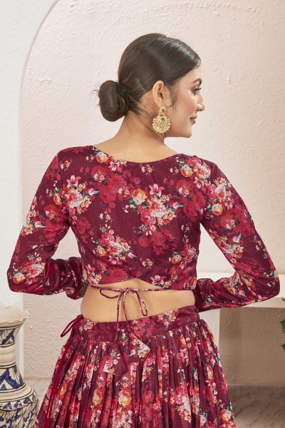 BROWN LEHENGA CHOLI SIDERS LEHENGA