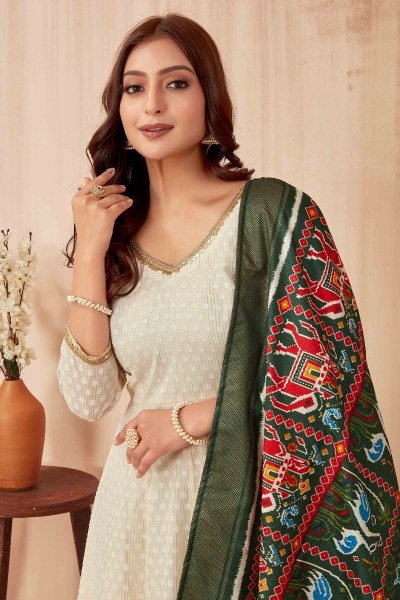 ETHNIC MOTIF GOWN WITH DUPATTA Ethnic Dresses