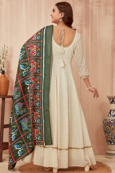 ETHNIC MOTIF GOWN WITH DUPATTA Ethnic Dresses