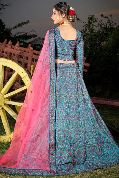 FIROZI PINK ETHNIC LEHENGA