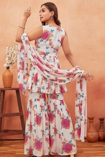 Floral Print Sharara Set SHARARA SET