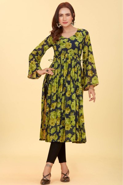 FLOWER PRINT KURTI KURTA 