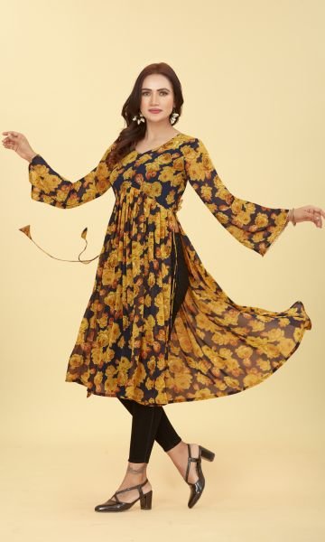 FLOWER PRINT KURTI KURTA 