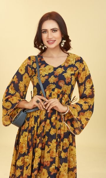 FLOWER PRINT KURTI KURTA 