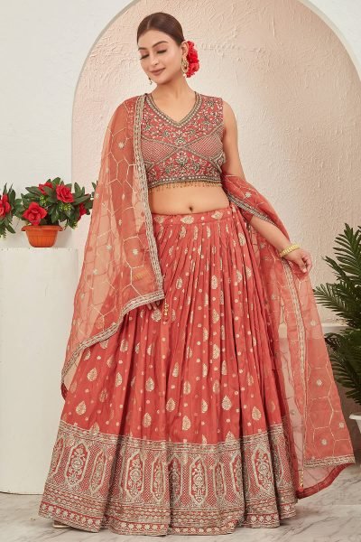 JACQUARD LEHENGA CHOLI LEHENGA