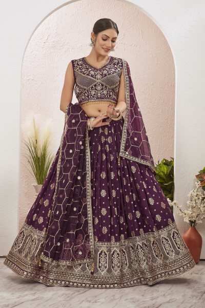 JACQUARD LEHENGA CHOLI SIDERS LEHENGA