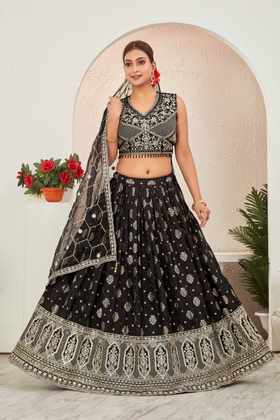 JACQUARD LEHENGA CHOLI SIDERS LEHENGA