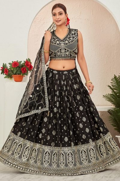 JACQUARD LEHENGA CHOLI SIDERS LEHENGA