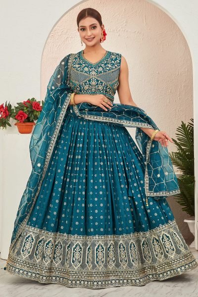 JACQUARD LEHENGA CHOLI SIDERS LEHENGA