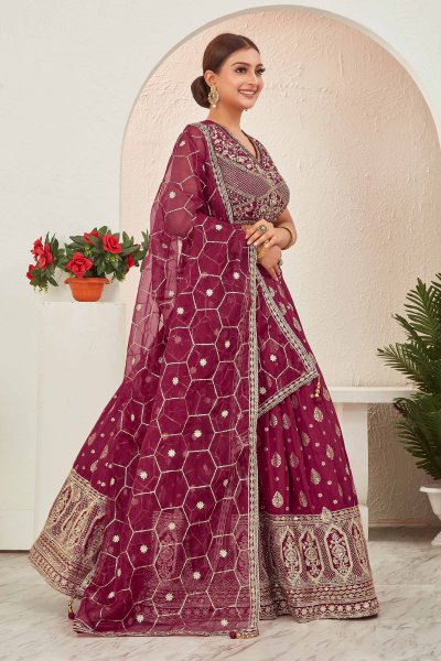 JACQUARD LEHENGA CHOLI SIDERS LEHENGA