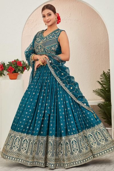 JACQUARD LEHENGA CHOLI SIDERS LEHENGA