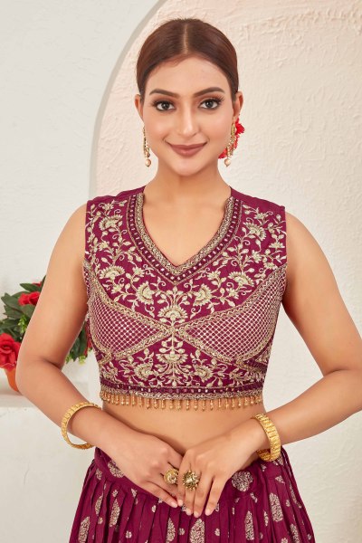 JACQUARD LEHENGA CHOLI SIDERS LEHENGA