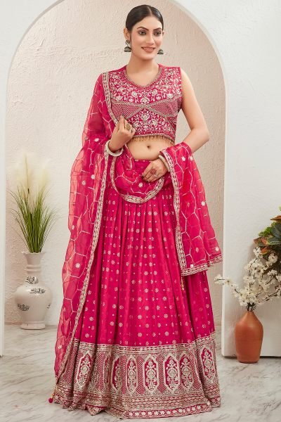 JACQUARD LEHENGA CHOLI SIDERS LEHENGA