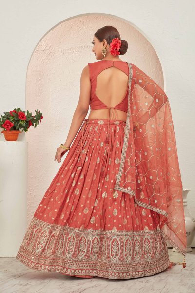 JACQUARD LEHENGA CHOLI SIDERS LEHENGA