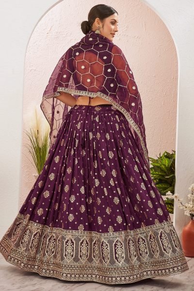 JACQUARD LEHENGA CHOLI SIDERS LEHENGA