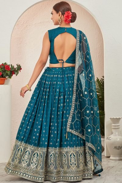 JACQUARD LEHENGA CHOLI SIDERS LEHENGA