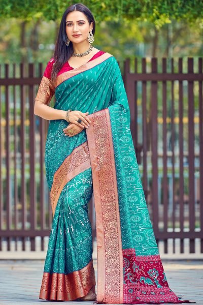 KALAMKARI PRINT SILK SAREE SAREE