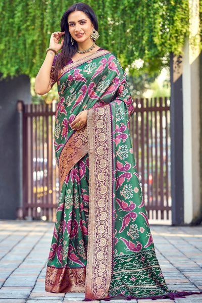 KALAMKARI PRINT SILK SAREE SAREE