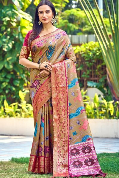 KALAMKARI PRINT SILK SAREE SAREE