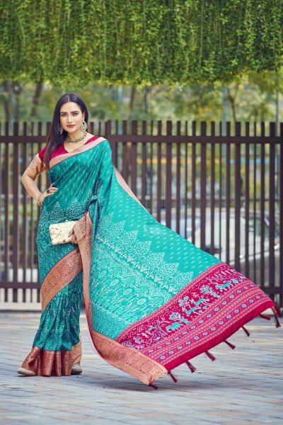 KALAMKARI PRINT SILK SAREE SAREE