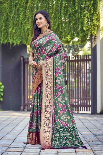 KALAMKARI PRINT SILK SAREE SAREE