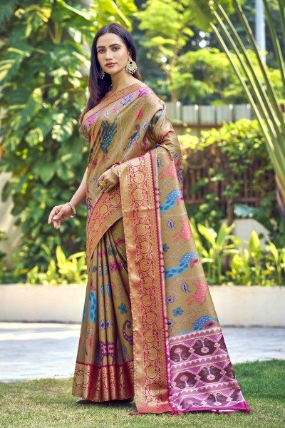 KALAMKARI PRINT SILK SAREE SAREE