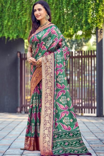 KALAMKARI PRINT SILK SAREE SAREE