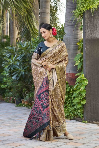 KALAMKARI PRINT SILK SAREE SAREE