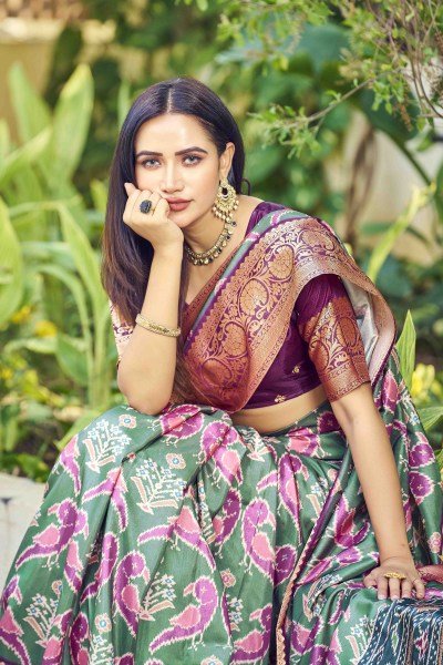 KALAMKARI PRINT SILK SAREE SAREE