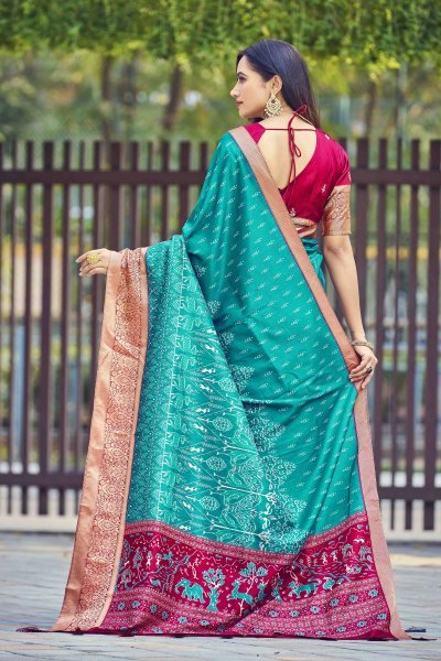 KALAMKARI PRINT SILK SAREE SAREE