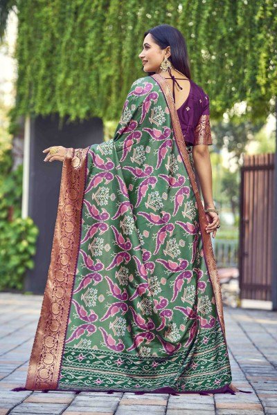 KALAMKARI PRINT SILK SAREE SAREE