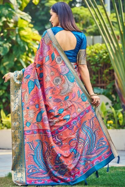 KALAMKARI PRINT SILK SAREE SAREE