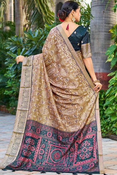 KALAMKARI PRINT SILK SAREE SAREE