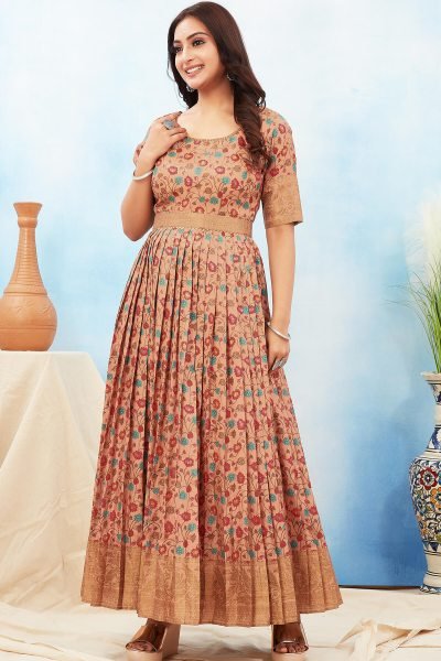 KALAMKARI SILK GOWN Ethnic Dresses