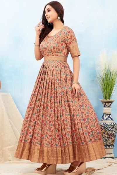 KALAMKARI SILK GOWN Ethnic Dresses