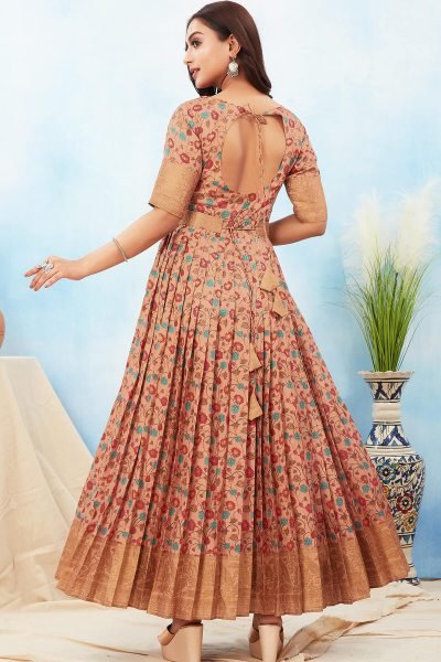 KALAMKARI SILK GOWN Ethnic Dresses