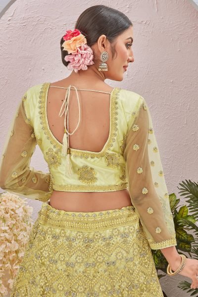 LIGHT YELLOW ETHNIC LEHENGA