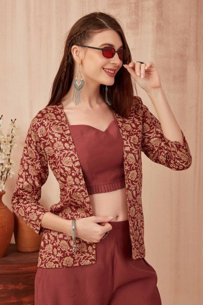 MAROON CO ORD SET CO-ORD SET