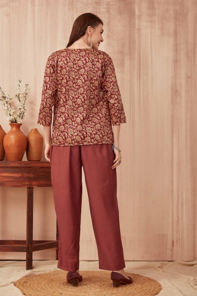 MAROON CO ORD SET CO-ORD SET