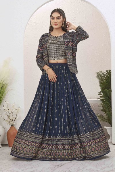 Indo Western Party Wear Lehenga for the Fashionable Woman