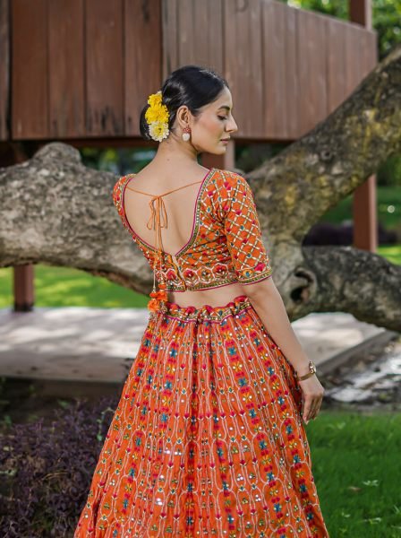 ORANGE ETHNIC LEHENGA