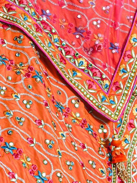 ORANGE ETHNIC LEHENGA