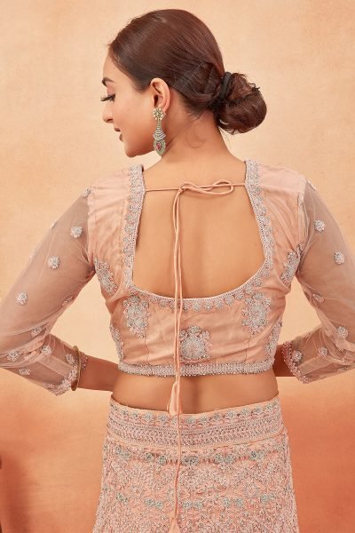 PEACH ETHNIC LEHENGA