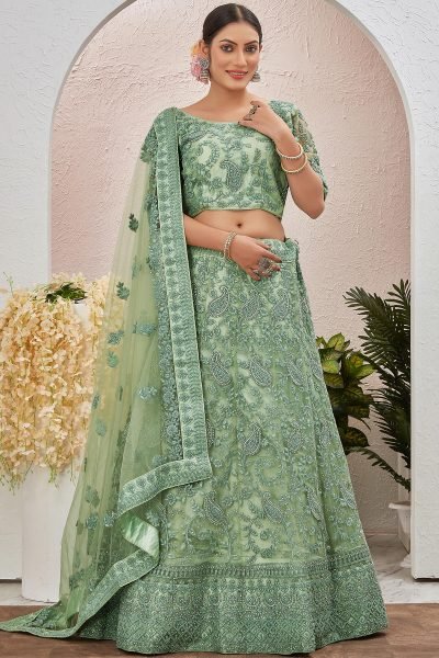 PISTA ETHNIC LEHENGA