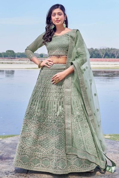 PISTA ETHNIC LEHENGA